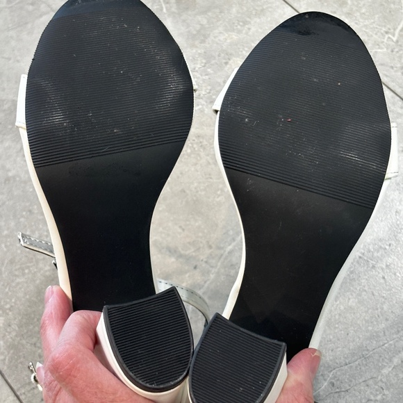 Madden Girl "Beella" Sandals - White Size 5 - Picture 7 of 10